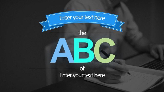 Alphabet Slides PowerPoint Templates