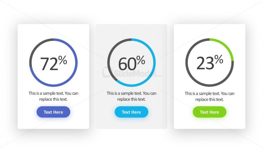 Percentage Slide Template PowerPoint