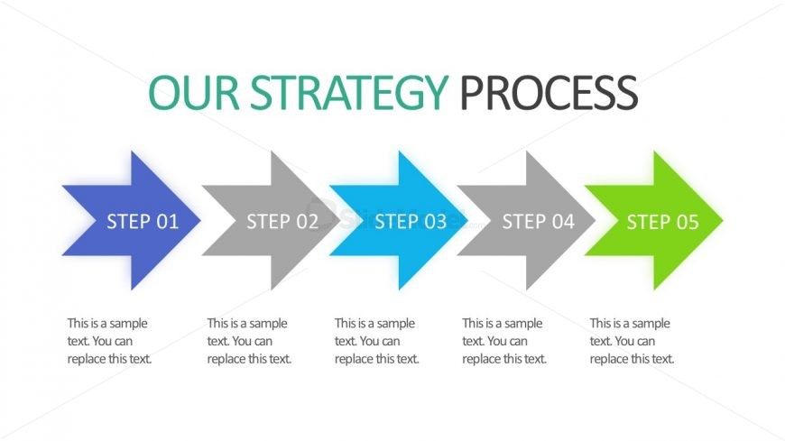 5 Step Arrow Business Strategy Presentation 