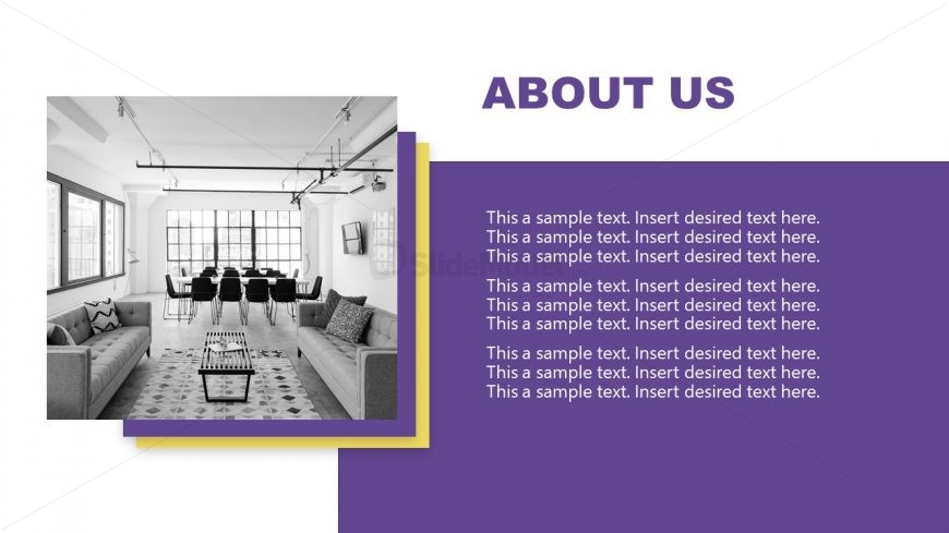 Returning to Work Plan Template - About Us Slide