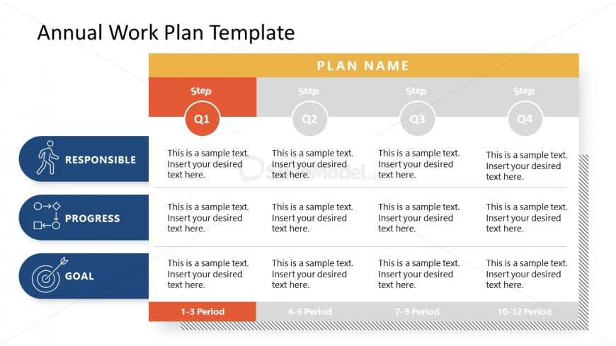 PPT Template Slide for Quarter One 