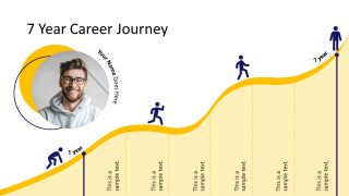 PPT Template Slide for Mountain Timeline