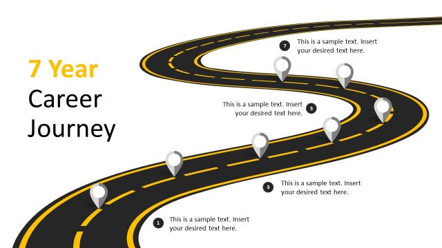 Roadmap Timeline Slide for Career Journey