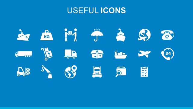 Freight And Logistics Useful PowerPoint Icons