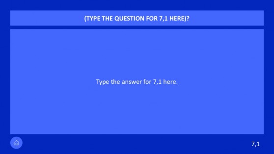 Jeopardy Game Maker PowerPoint Templates