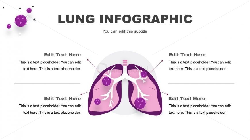 PowerPoint Lung Infographics Diagram Template 