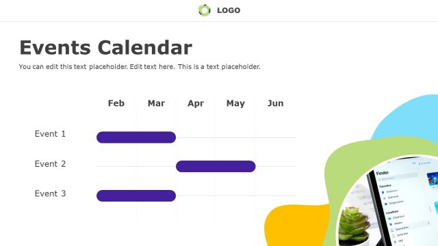 Events Timeline Business Proposal PowerPoint