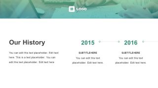 Business Profile Timeline Template 