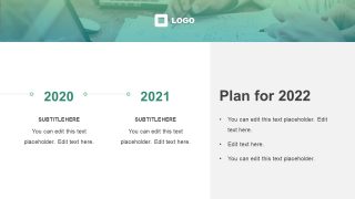 Horizontal Timeline Template for Company 