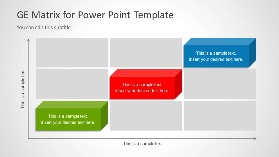 GE Matrix for PowerPoint SlideModel