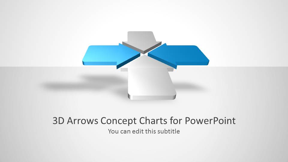 3D Arrows for PowerPoint SlideModel