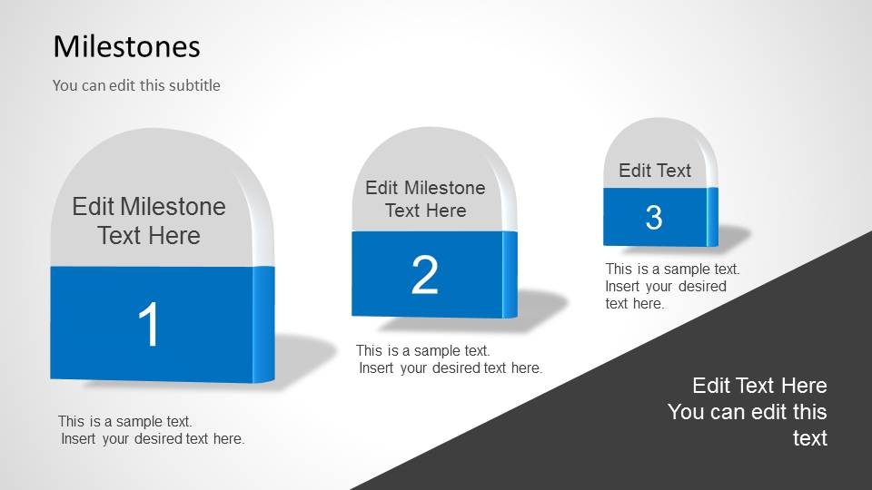 Milestones Template for PowerPoint SlideModel