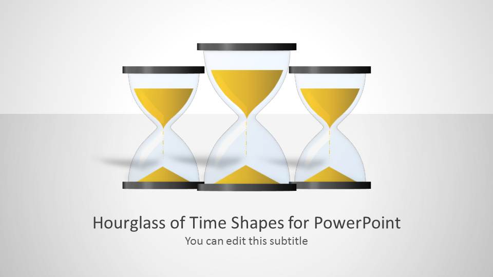 Hourglass Of Time Shapes For Powerpoint Slidemodel 