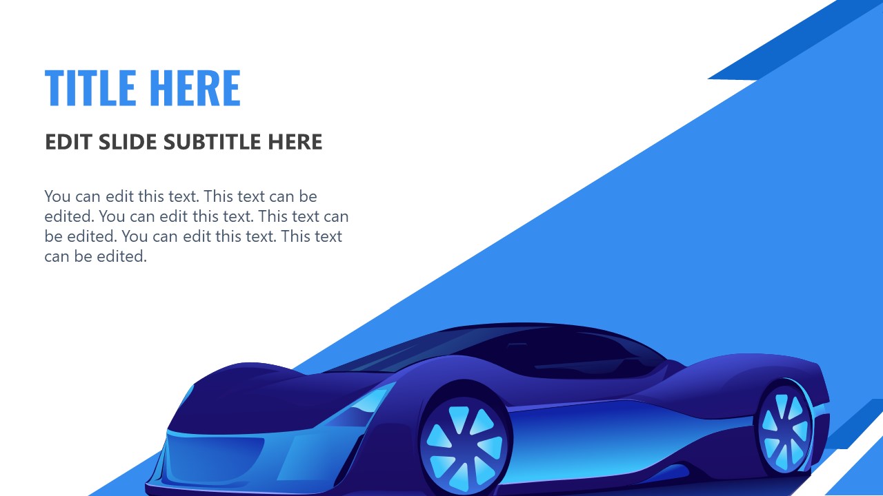 Presentation of Automotive Industry Template 