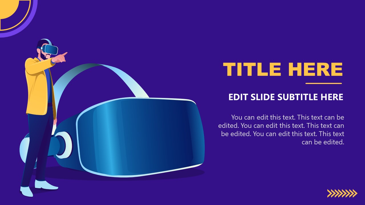 Virtual Reality PowerPoint Template SlideModel