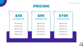 PowerPoint Slide for Pricing and Plans of Gym Business 