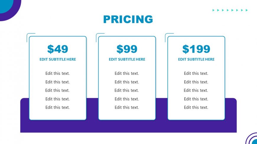 PowerPoint Slide for Pricing and Plans of Gym Business 