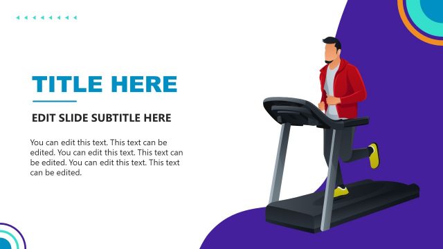 Running Treadmill PowerPoint Gym Business