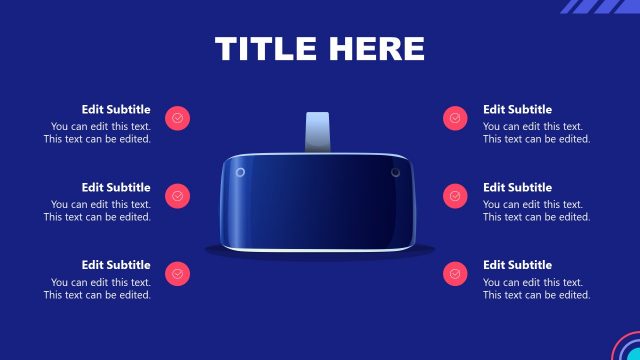 VR Headset for Extended Reality Concept PowerPoint