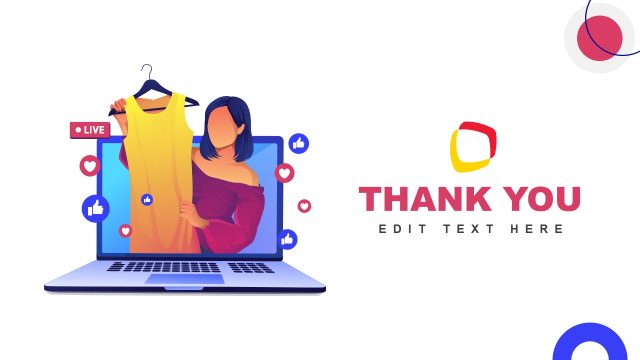 Thank You Slide – Live Shopping PPT Template