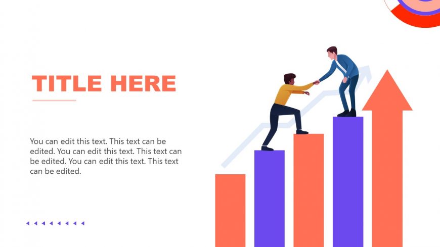 Illustration of Growth Steps Data Chart