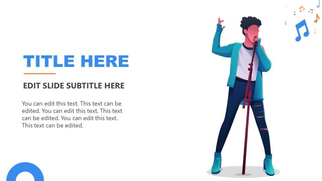 Music Band Singer PowerPoint Slide