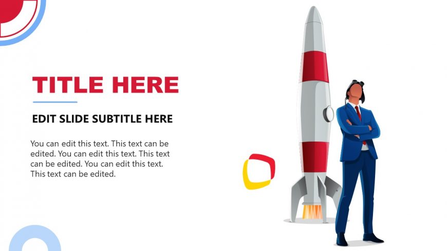 Rocket Launch Presentation with Business Concept