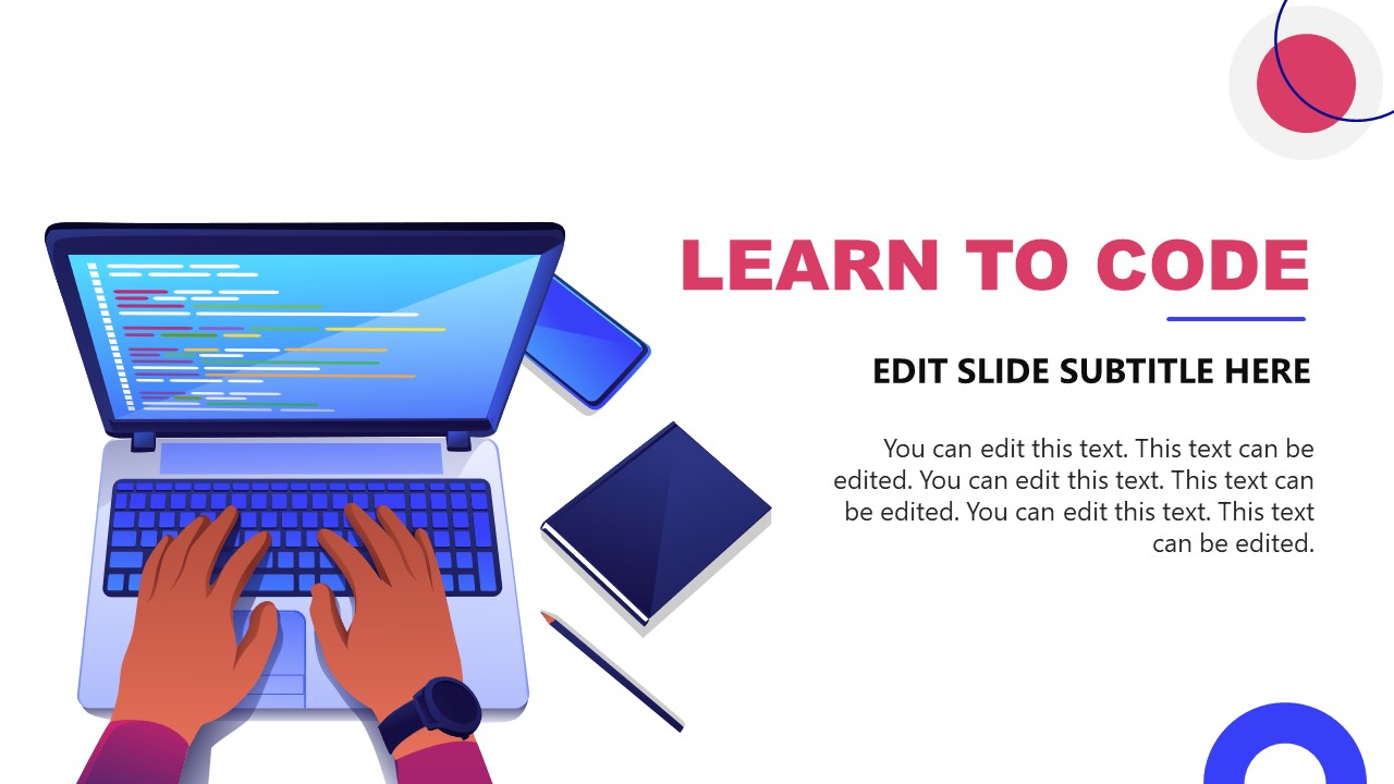 How to Code Template - Learn to Code Slide