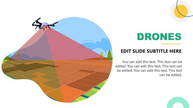 Slide Template for Drone Technology in Farming