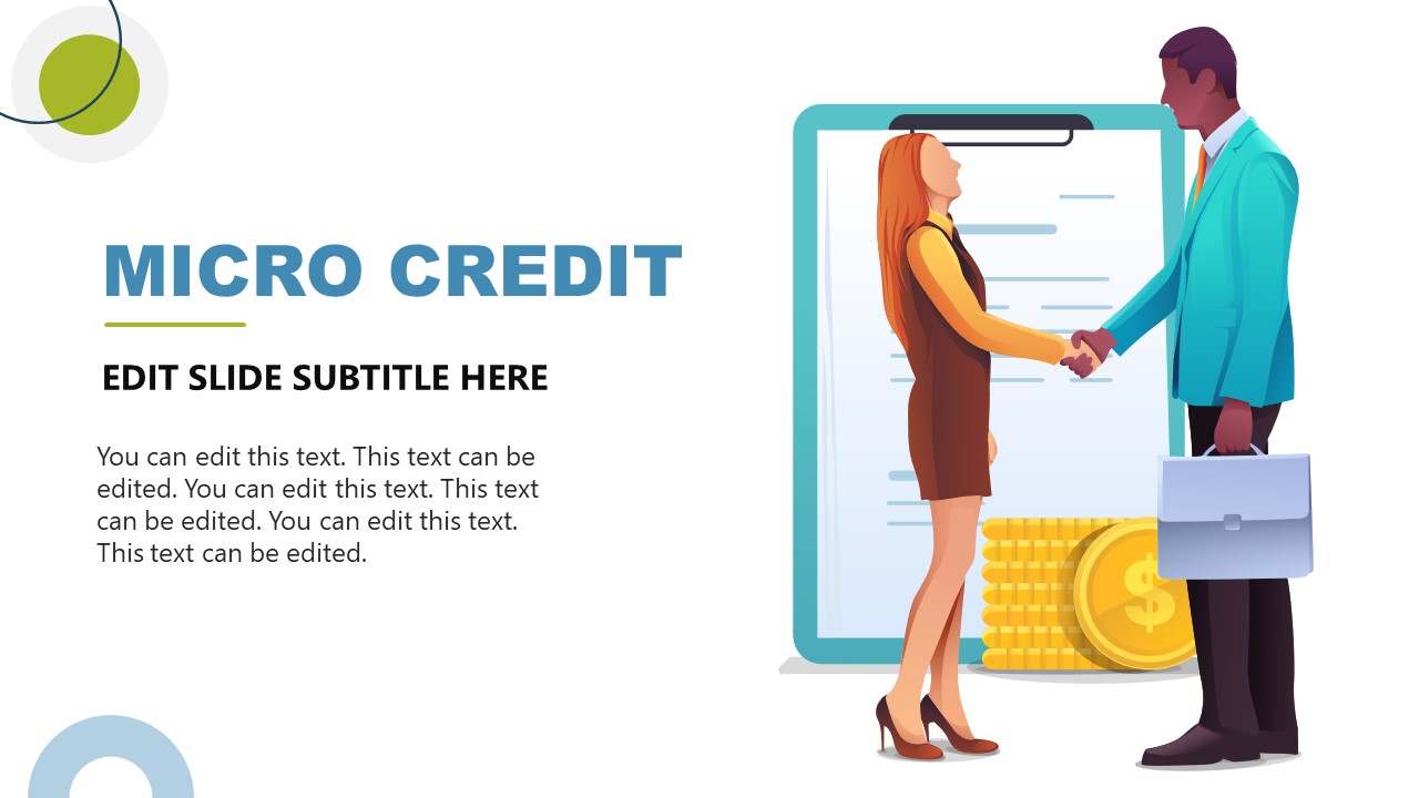 Micro Credit Concept Slide 