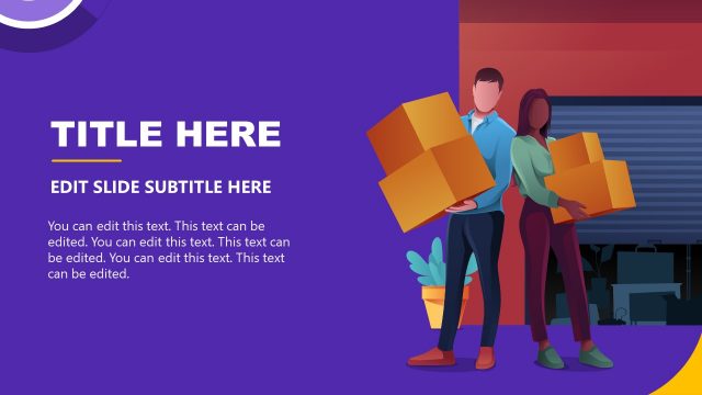 Human Graphic Visuals for Garage Sale PPT Slide