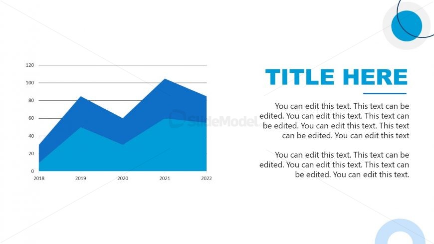 Area Plot Graph for Beat the Market PPT Slide Deck