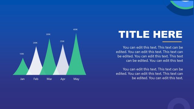 NFT PPT Template Slide with Data Chart