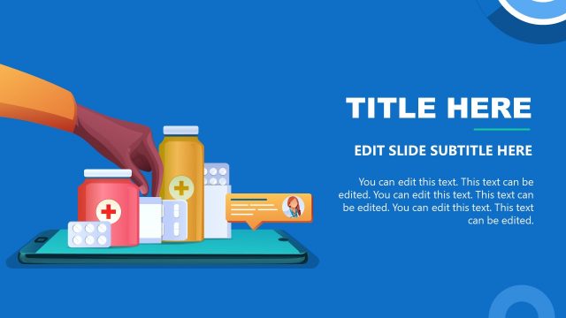 Medicines Clipart Slide – Telehealth PPT Template