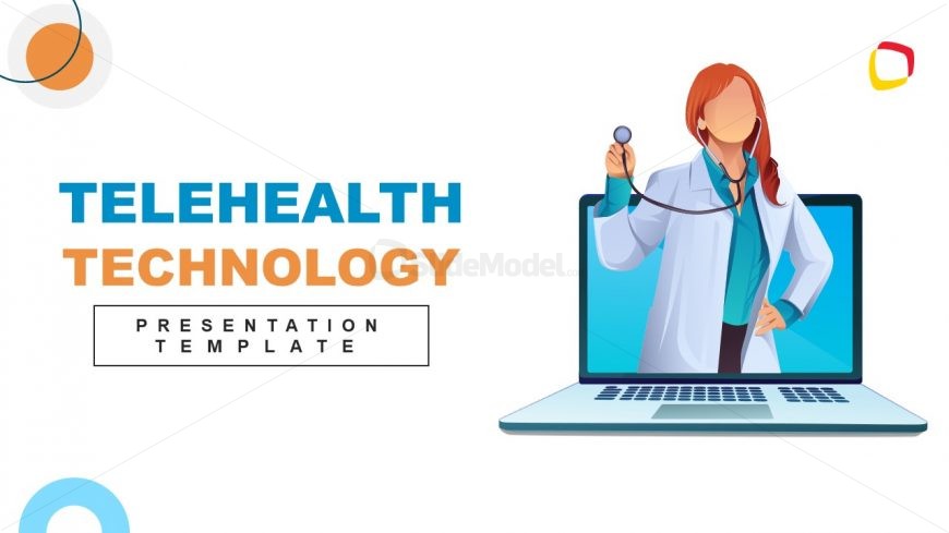 Cover Slide for Telehealth PPT Template 