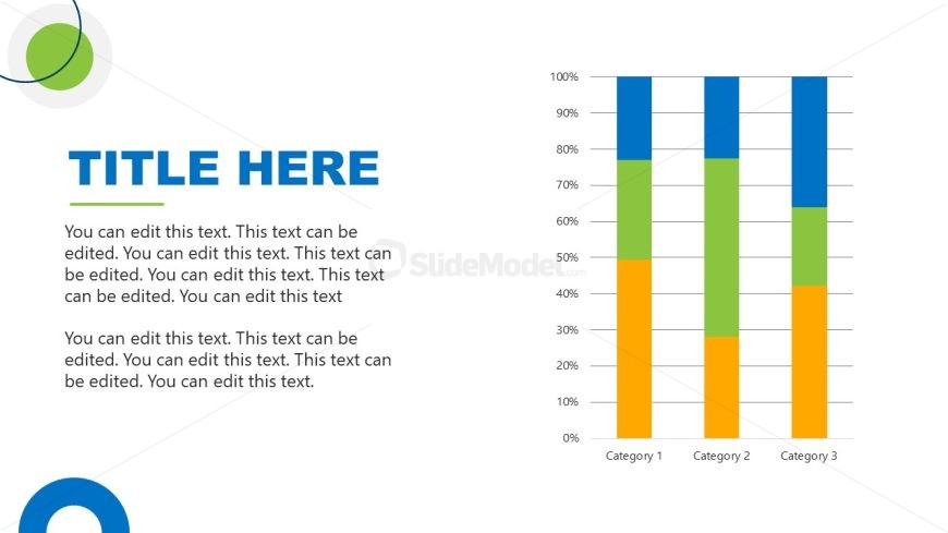 Column Chart Slide PPT Template