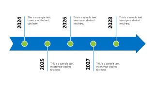 Horizontal Timeline PPT Slide 