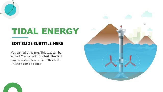 Tidal Energy PowerPoint Template Slide