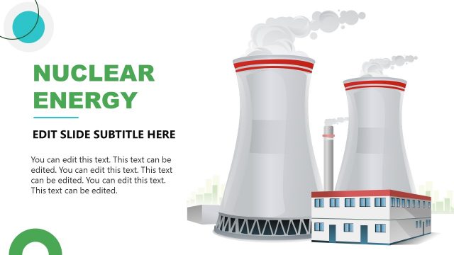 Nuclear Reactor Illustration PPT Slide