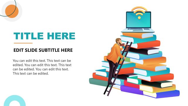 Human Climbing Stairs Vector Design for Digital Divide Presentation