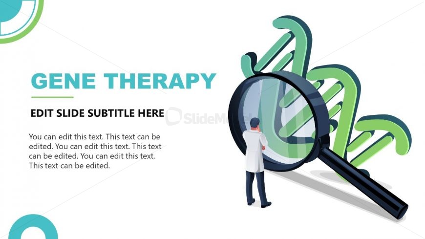 Gene Therapy Diagram - Genomic Sequencing Template