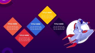 PowerPoint Diamond Shapes Infographic Slide