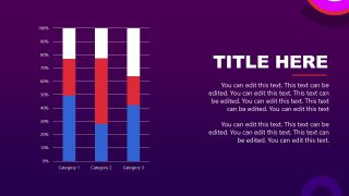 Editable Bar Chart Slide for Private Space Presentation Template