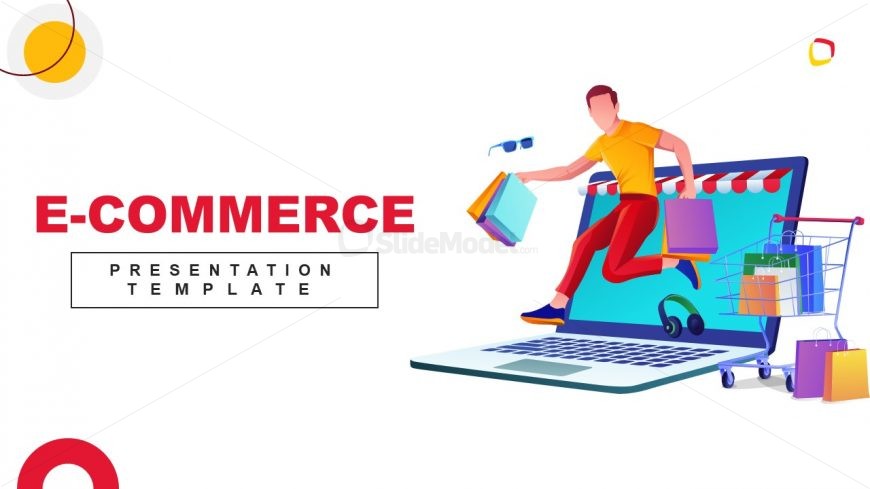 Cover Slide for E-commerce PPT Template