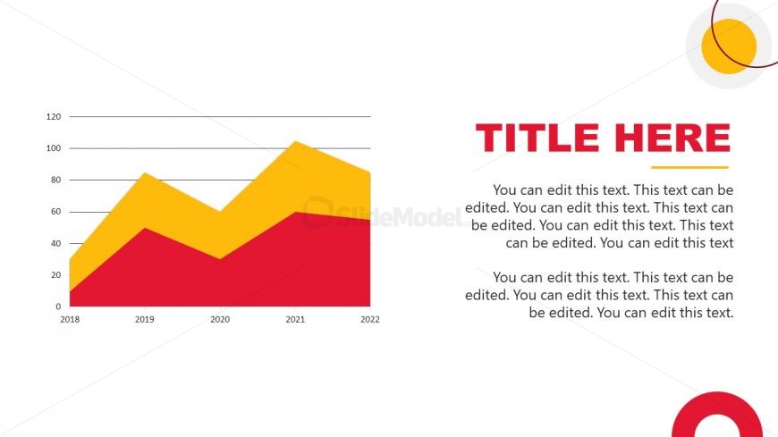 Editable Area Chart for PowerPoint