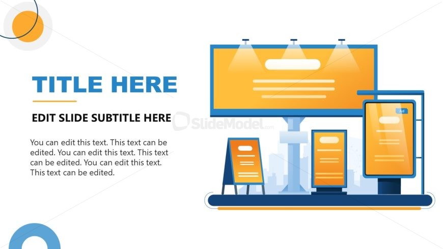 Digital Out of Home Advertising PPT Presentation Template