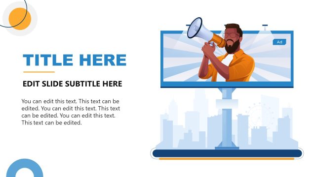 Customizable Digital Out of Home Advertising Template for PowerPoint