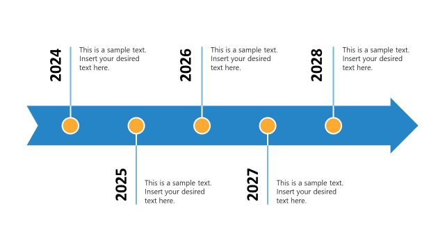 Horizontal Timeline Slide – Digital Out of Home Advertising Template