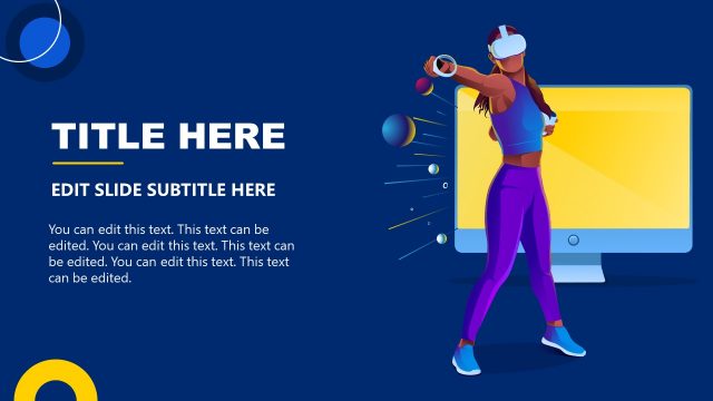 Virtual Reality Scene with Human Character