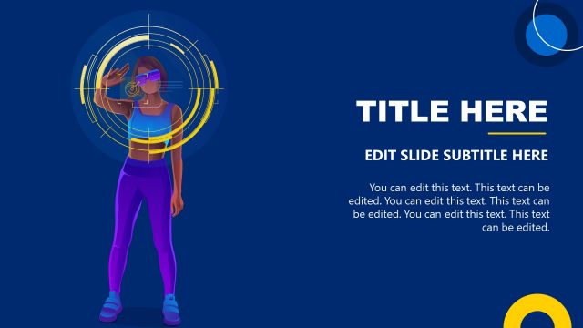 Vector Image with Character Wearing VR Glasses